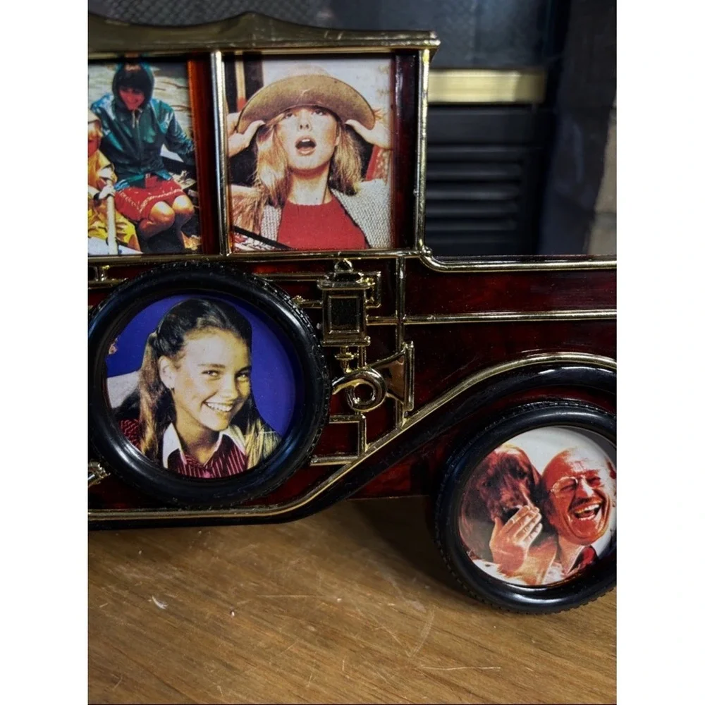 Vintage Model‎ T Collage Multi Photo Picture Frame Plastic 7.5